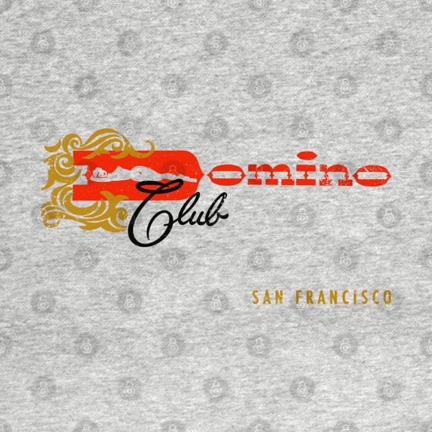 Retro Vintage Domino Club San Francisco California by StudioPM71